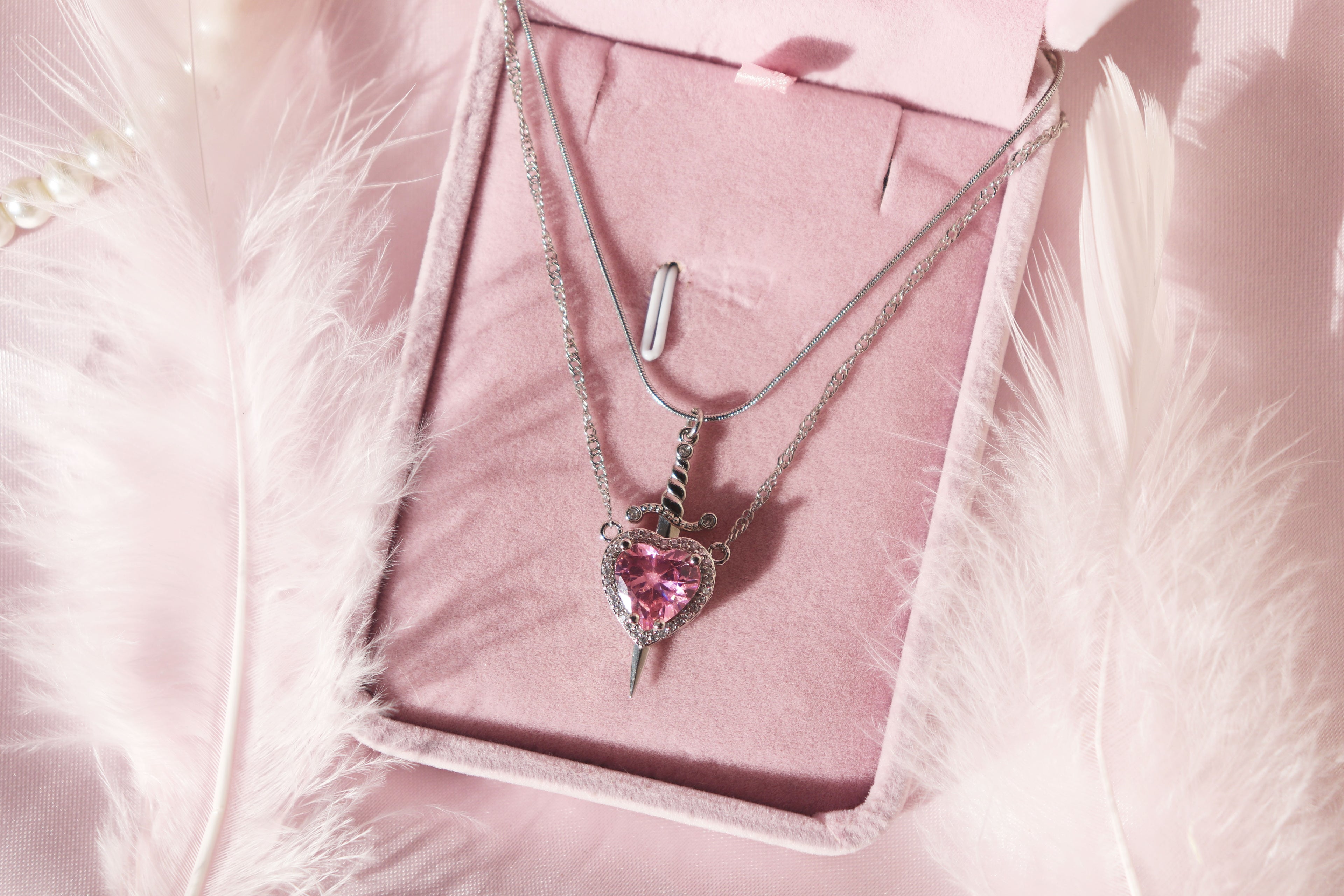 Heart & Sword Necklaces