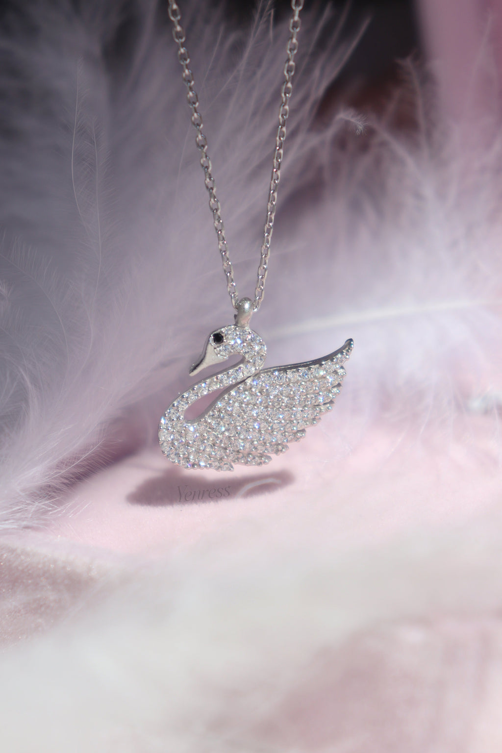 Swan 925 Sterling Silver Necklace