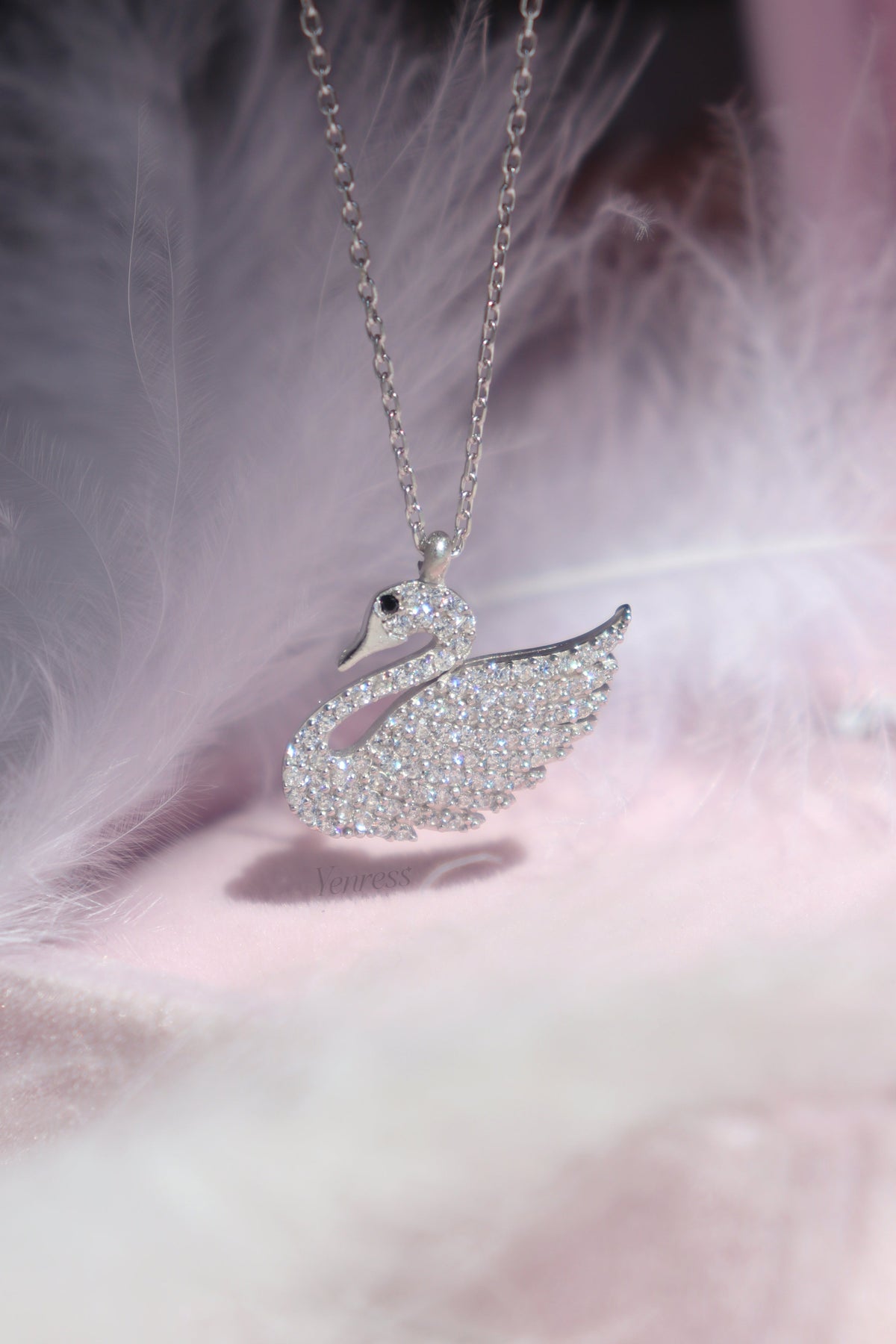 Swan 925 Sterling Silver Necklace