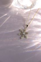 Snow Flake 925 Sterling Silver Necklace