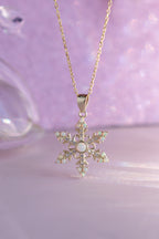 Snow Flake 925 Sterling Silver Necklace