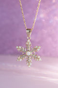 Snow Flake 925 Sterling Silver Necklace