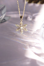 Snow Flake 925 Sterling Silver Necklace