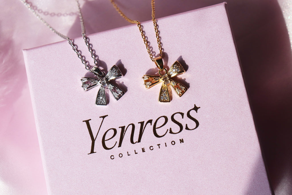 Coquette Ribbon Bow Necklace
