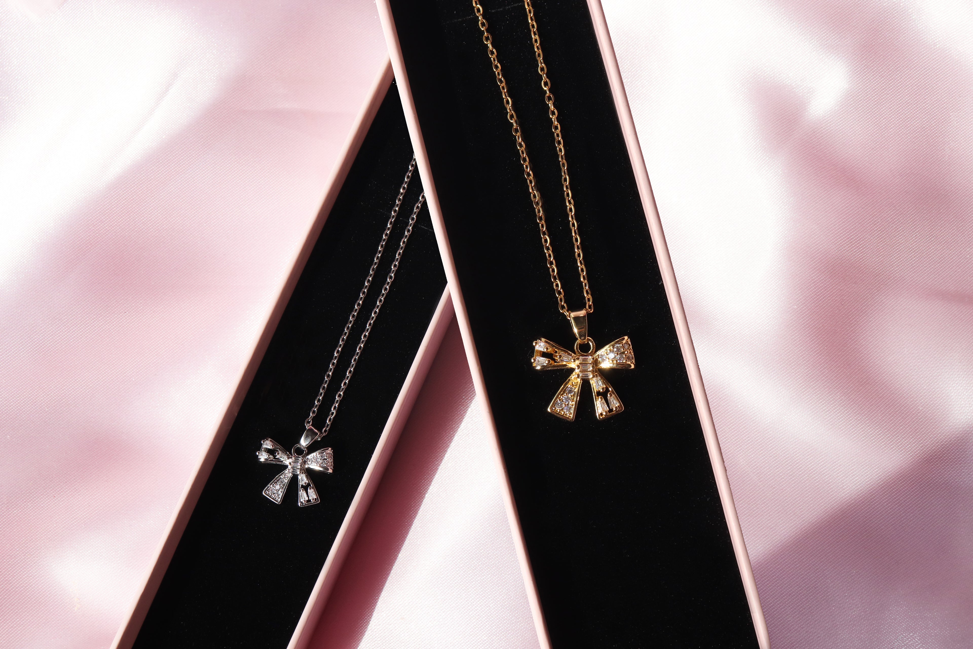 Coquette Ribbon Bow Necklace