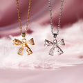 Coquette Ribbon Bow Necklace