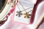 Coquette Ribbon Bow Necklace