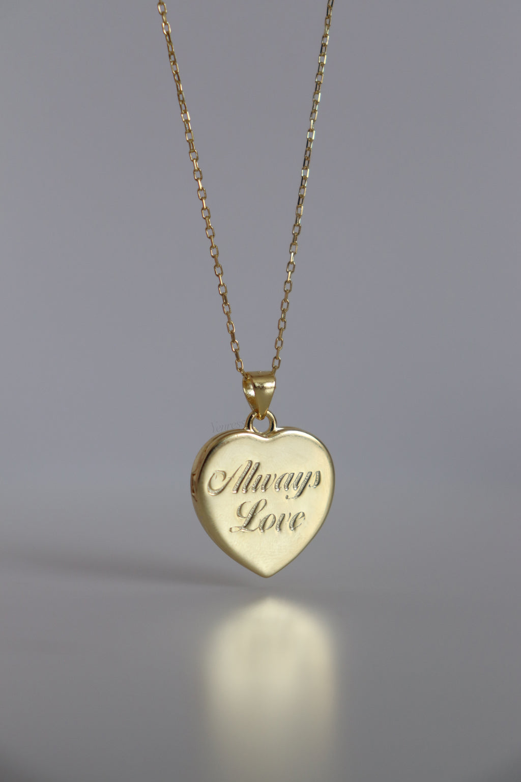 Always Love Heart Locket 925 Sterling Silver Necklace