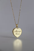 Always Love Heart Locket 925 Sterling Silver Necklace