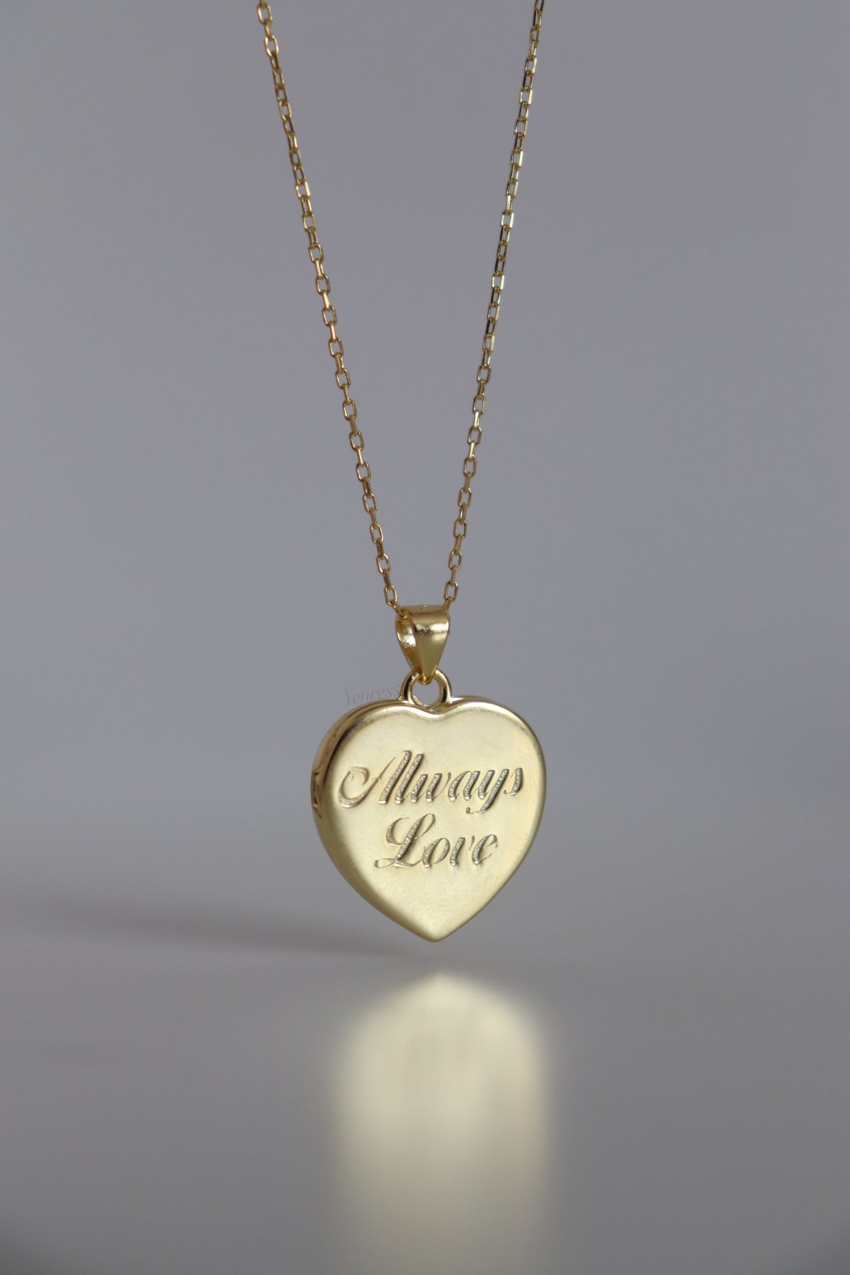 Always Love Heart Locket 925 Sterling Silver Necklace