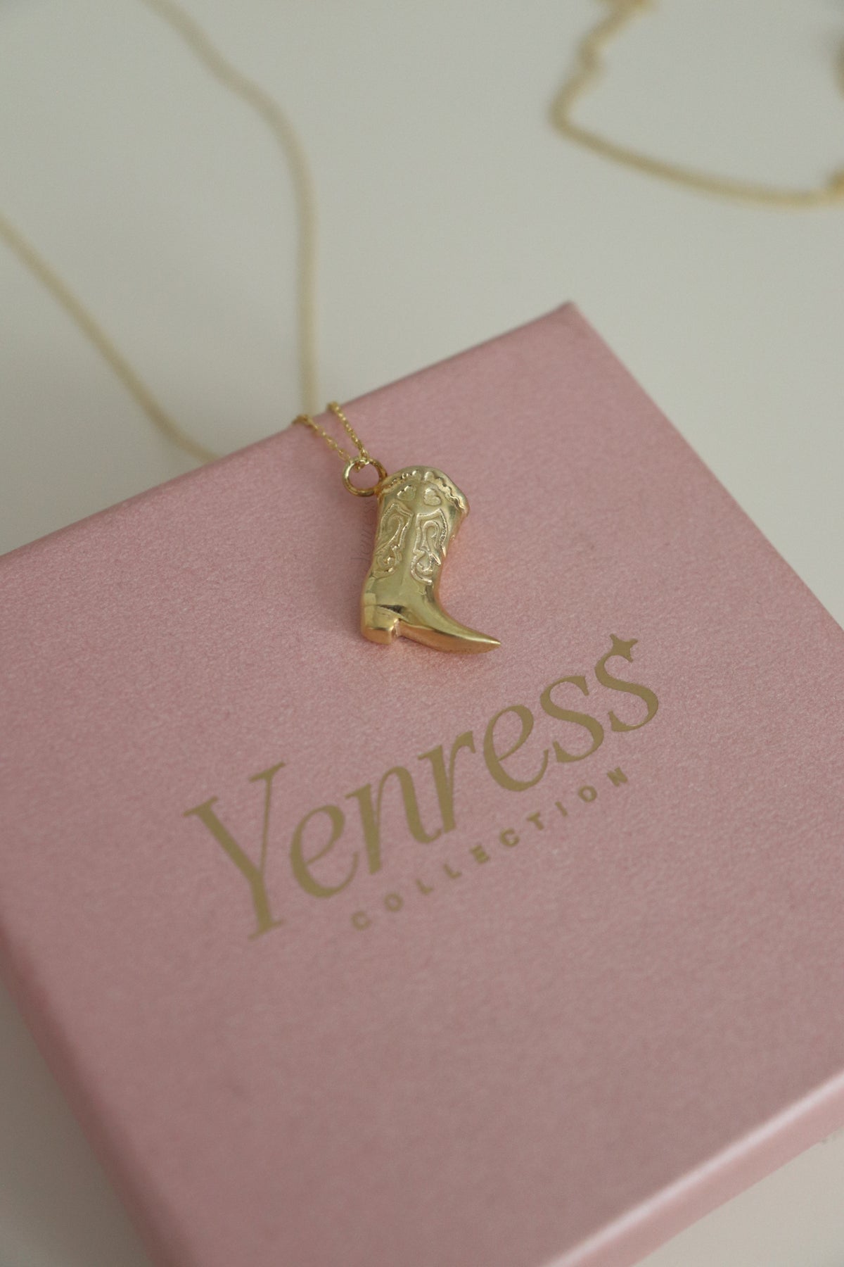 Cowboy Boot 925 Sterling Silver Necklace