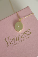 Starlight Oval Locket 925 Sterling Silver Necklace