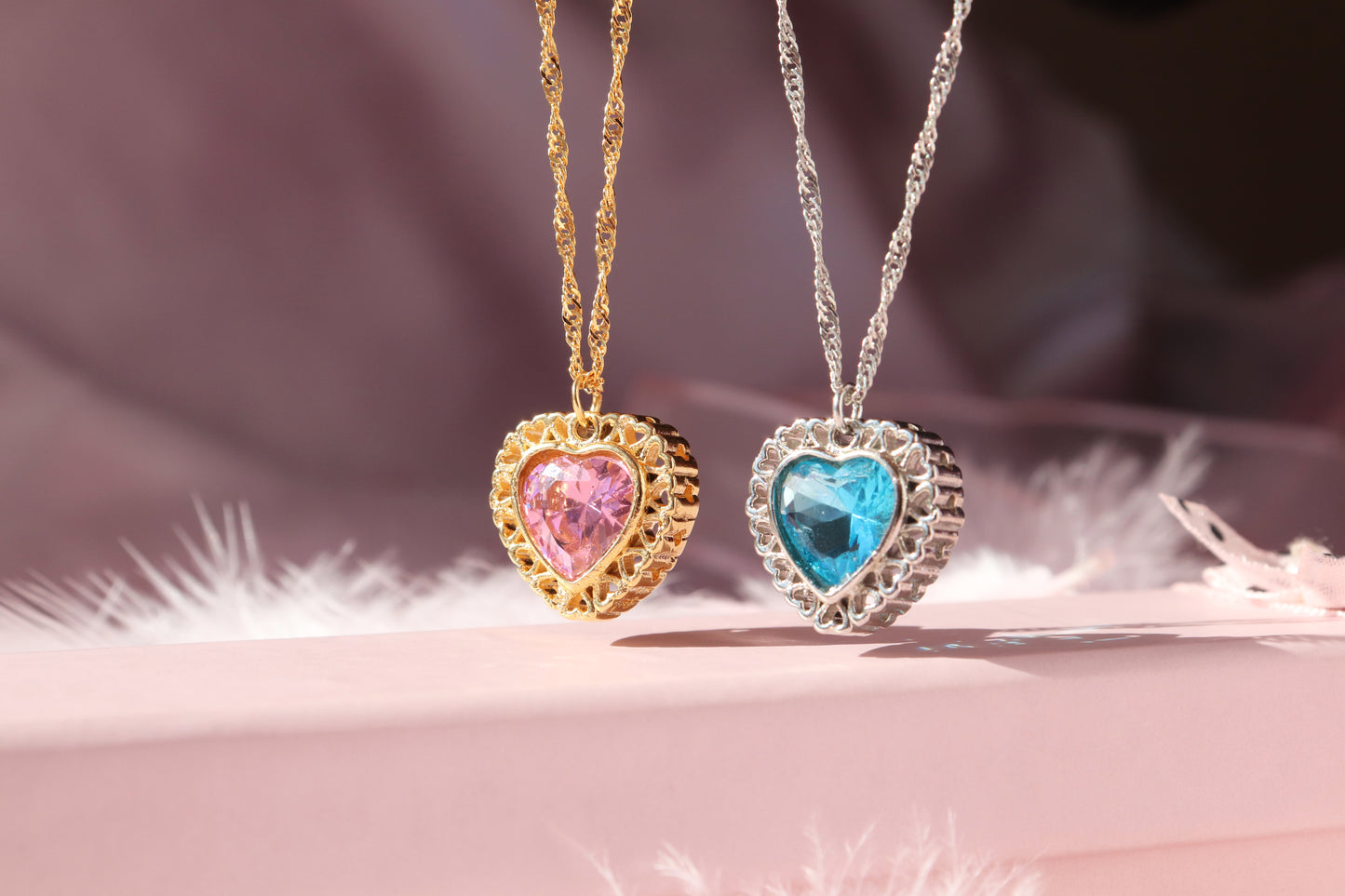 Princess and the Pauper Heart Necklace