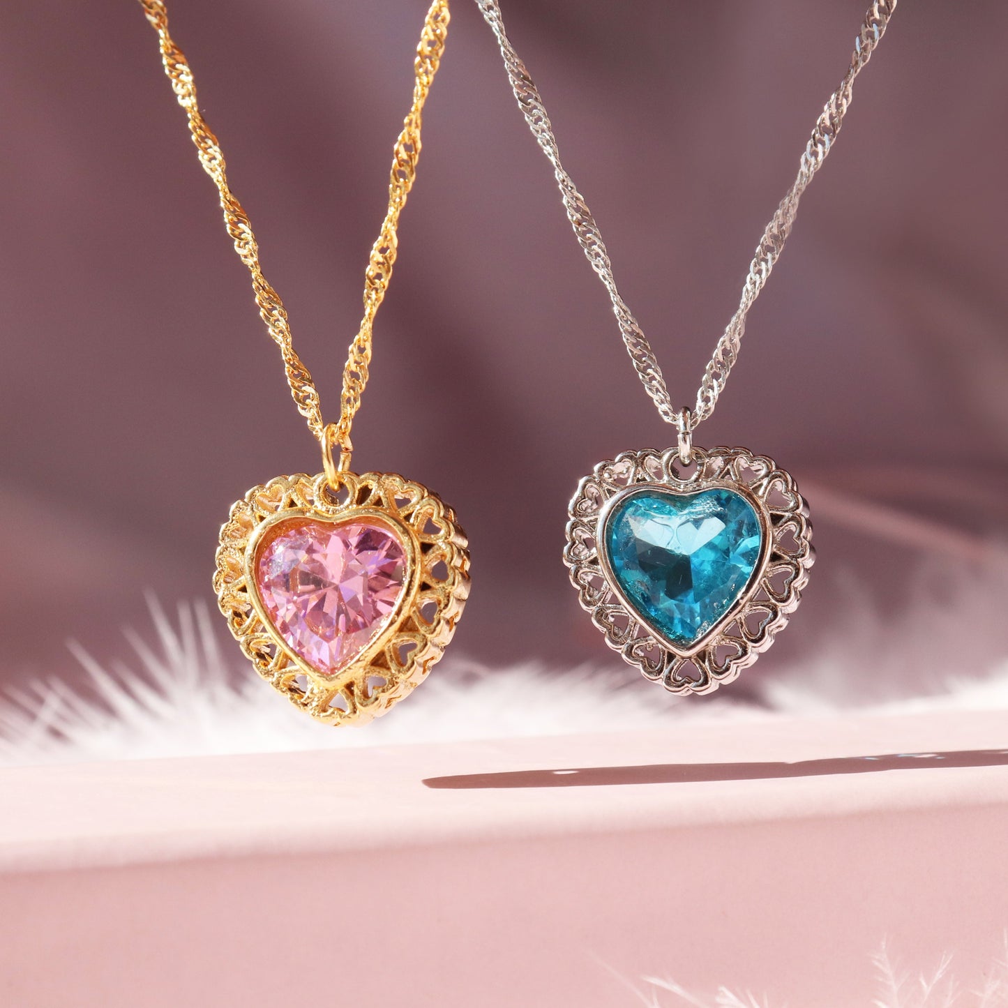 Princess and the Pauper Heart Necklace