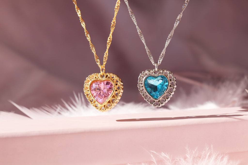 Princess and the Pauper Heart Necklace