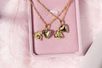 Pink and Blue Locket Necklaces