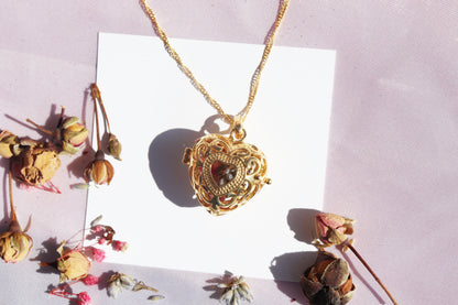 Flower Cage Necklace