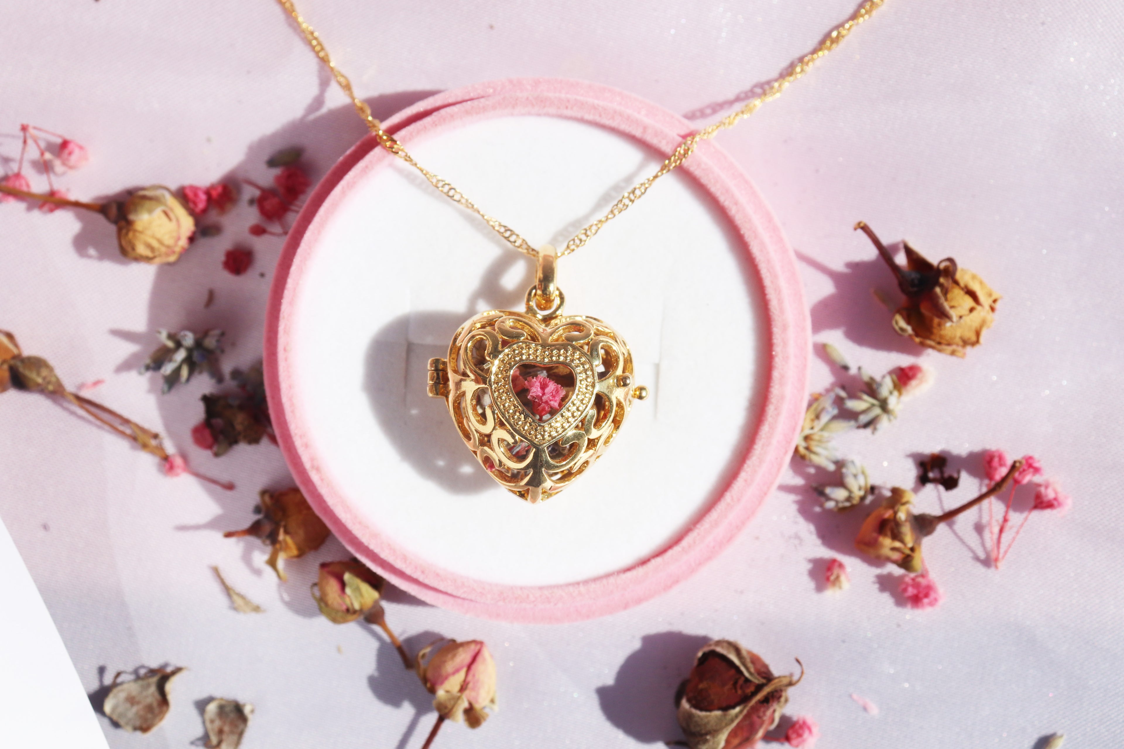 Flower Cage Necklace
