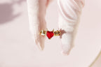 Vampire's Heart Necklace & Ring Set