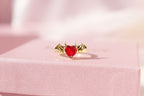 Vampire's Heart Necklace & Ring Set