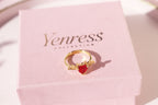 Vampire's Heart Necklace & Ring Set