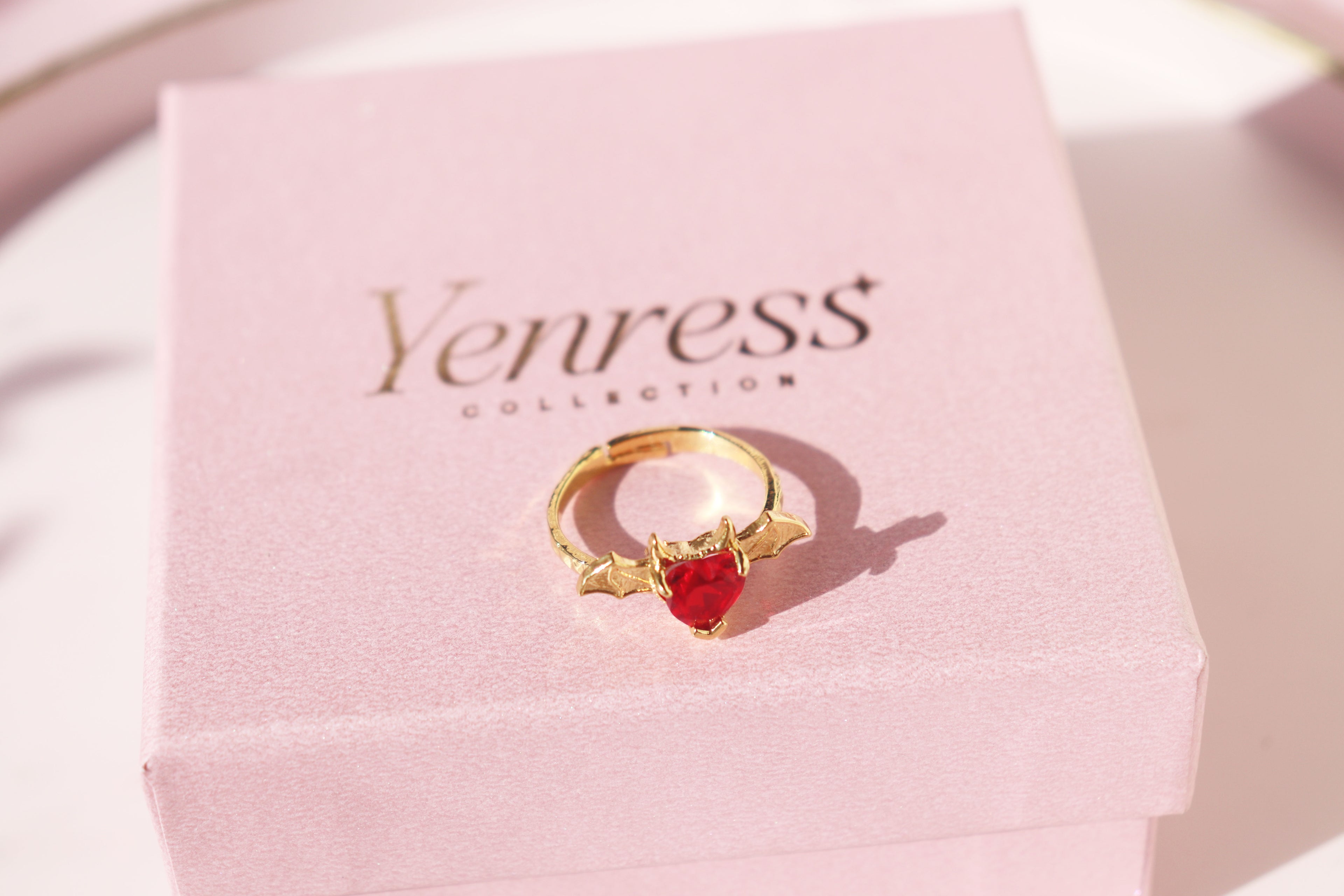 Vampire's Heart Necklace & Ring Set