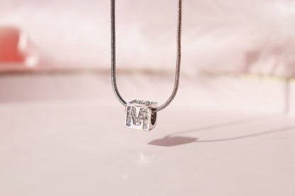 Cube Letter Necklace