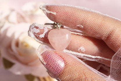 Rose Quartz Heart Necklace