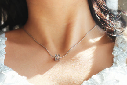 Cube Letter Necklace