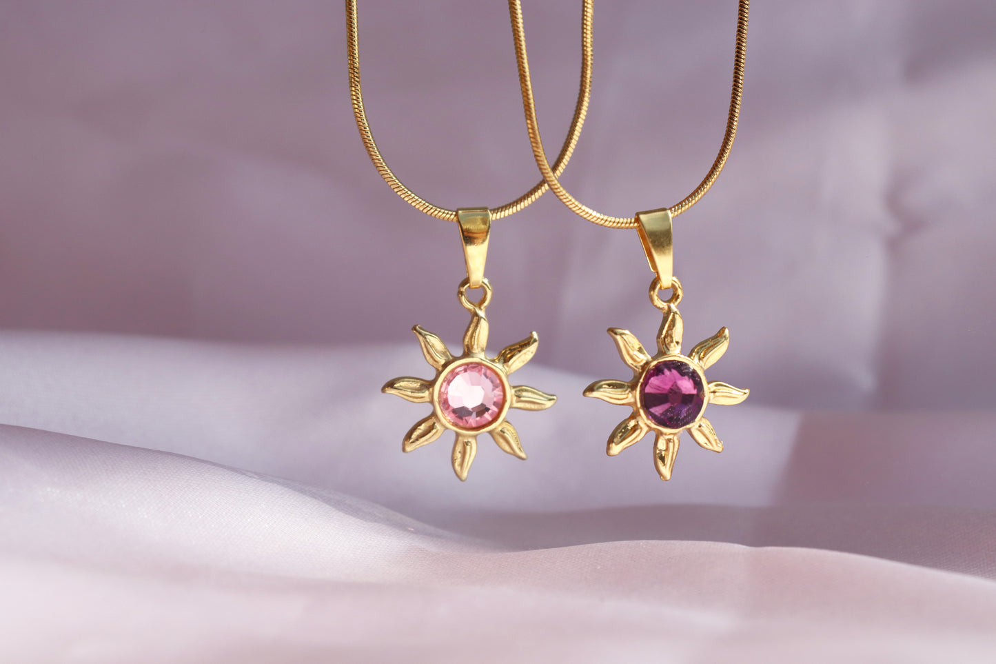 Rapunzel Sun Necklace and Earrings Set