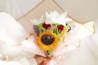 Gold Garden Crochet Flower Bouquet