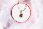 Rapunzel Necklace | Purple Zirconia Necklace