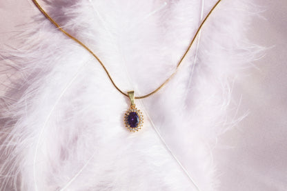 Rapunzel Necklace | Purple Zirconia Necklace