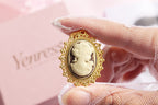Vintage Woman Cameo Necklace