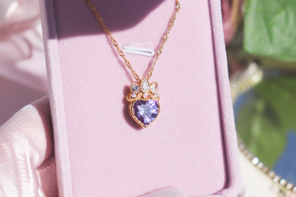 Rapunzel Crown Heart Necklace