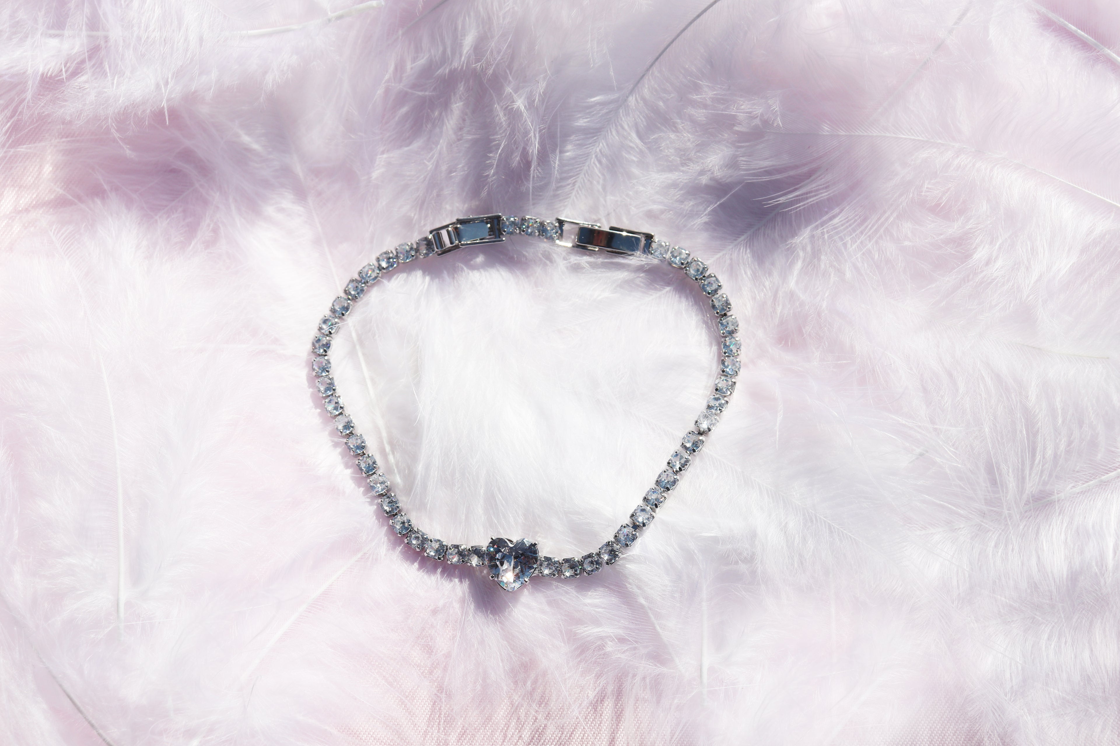 Heart Tennis Bracelet