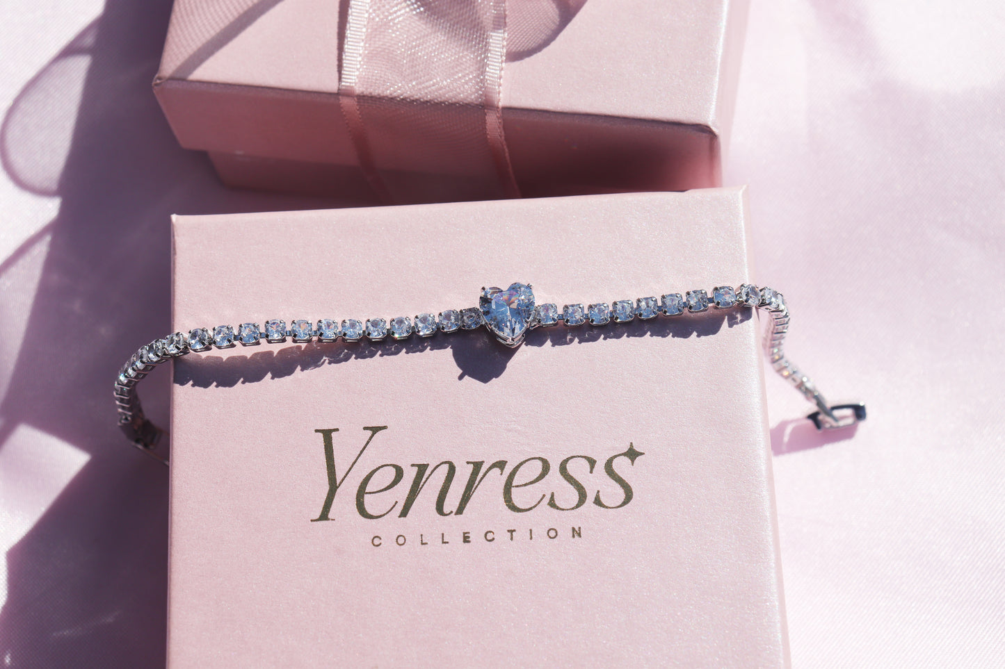 Heart Tennis Bracelet