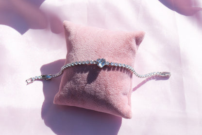 Heart Tennis Bracelet