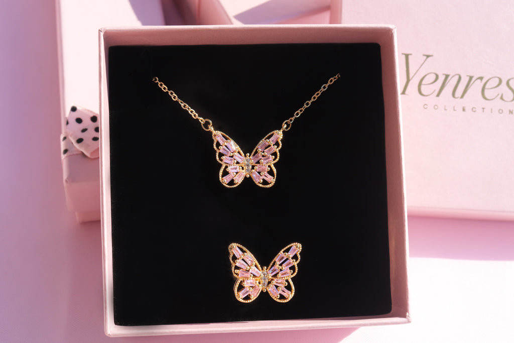 Mariposa Necklace and Ring Set