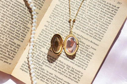 Oval Locket Necklace