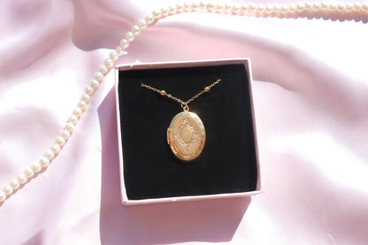 Oval Locket Necklace