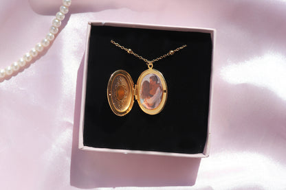 Oval Locket Necklace