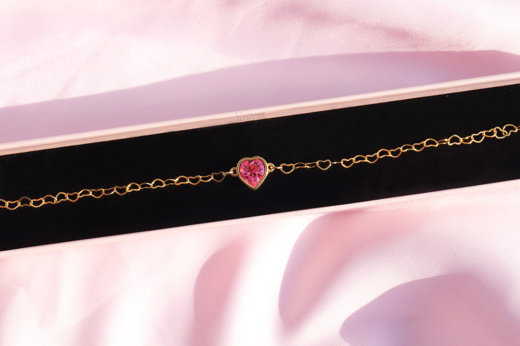 Pink Heart Bracelet