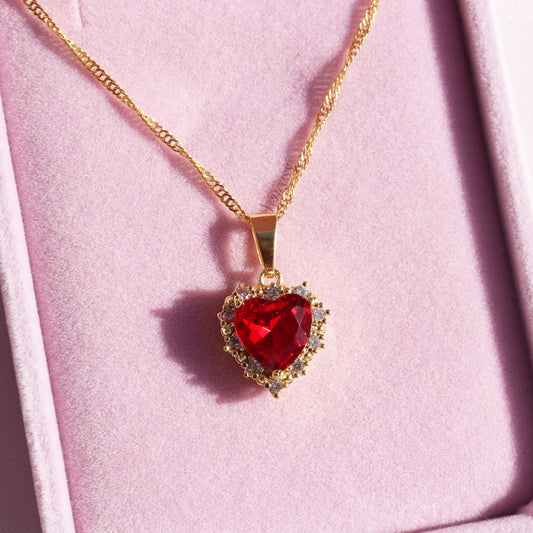 Red Heart Necklace