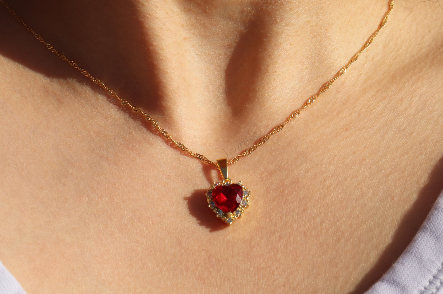 Red Heart Necklace