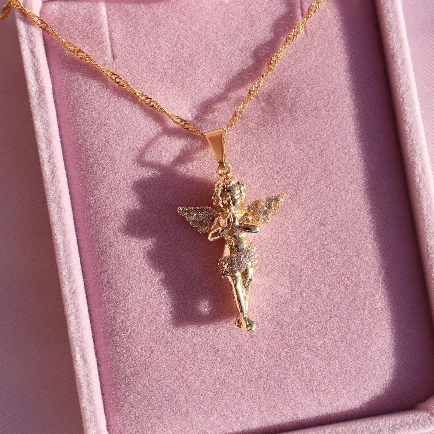 Cherub Necklace | Baby Angel Pendant