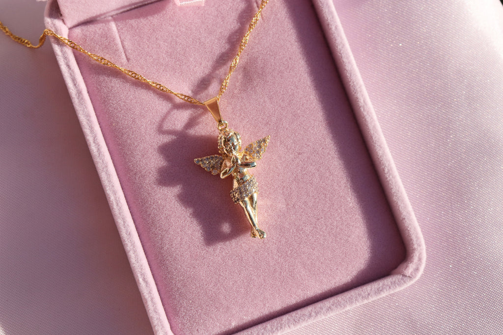 Cherub Necklace | Baby Angel Pendant
