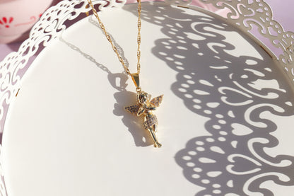 Cherub Necklace | Baby Angel Pendant