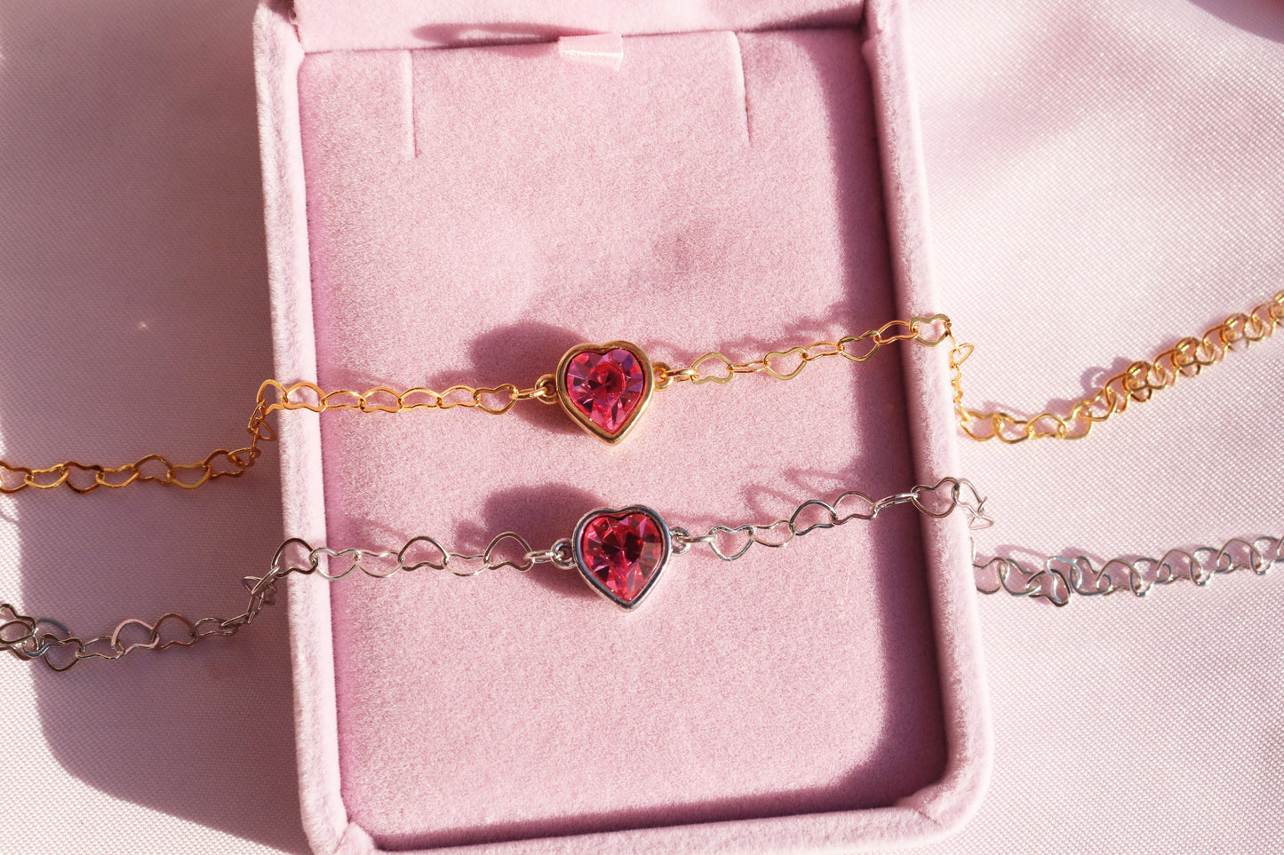 Pink Princess Necklace and Bracelet Set