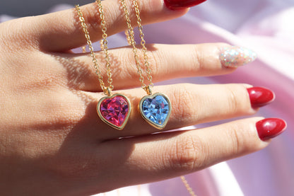 Princess and the Pauper Heart Necklace